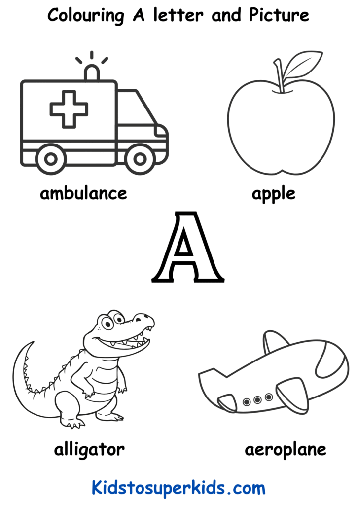 a letter colouring alphabets . colouring pages